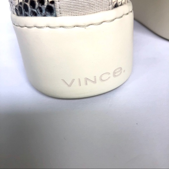 VINCE Saxon-2 snake print sneakers size 6.5M - Picture 8 of 10